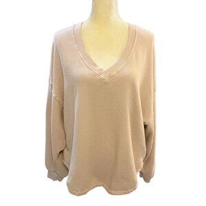 Citizens Of Humanity Vivienne Tan V-Neck Long Sleeve Sweatshirt Size Medium